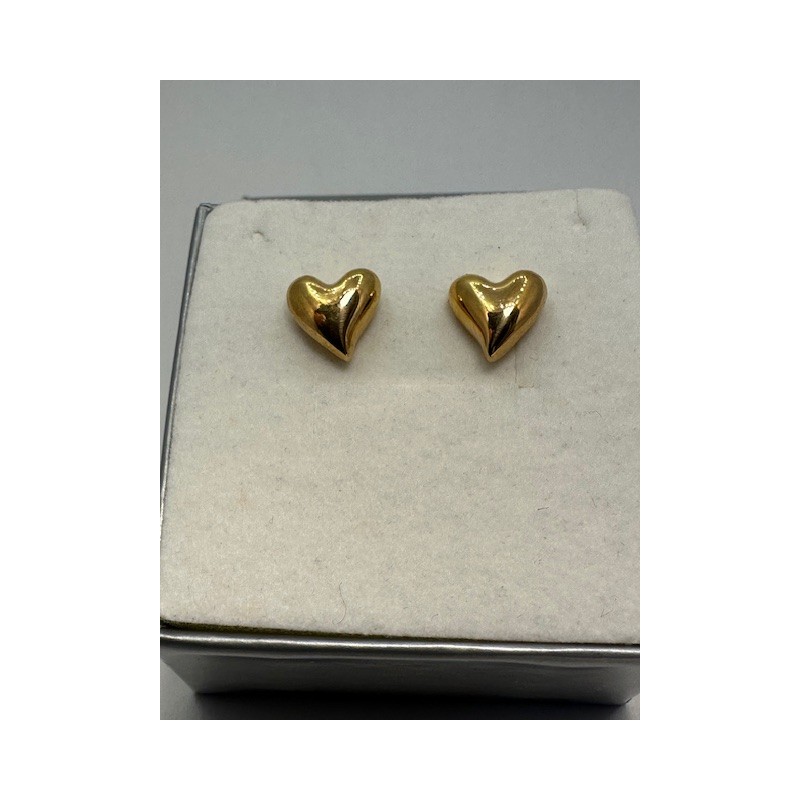 Pendientes plata de ley de 925 m/m, chapados en oro.