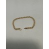 Pulsera de oro 18 kts, modelo cordón salomónico.
