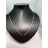 Collar de ORO 18 KTS, de 60 cms de largo, modelo barbada.