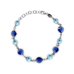 Pulsera de plata de ley de...