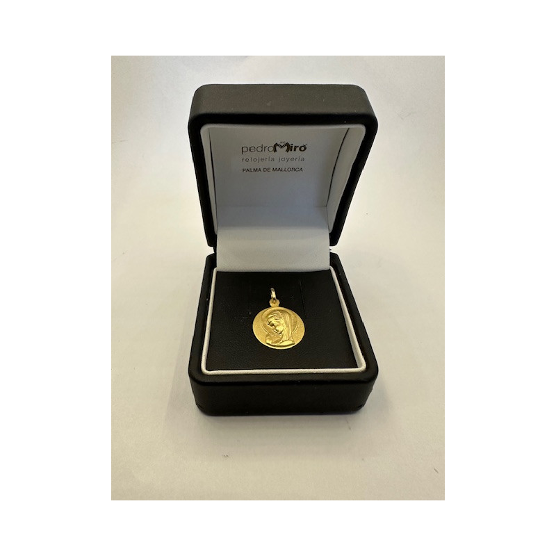 Medalla de ORO amarillo de 18 KTS,