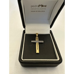 Cruz  de ORO 18 KTS,...