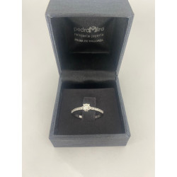 Anillo de ORO blanco de  18...