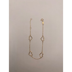 Pulsera de ORO 18 KTS, con...