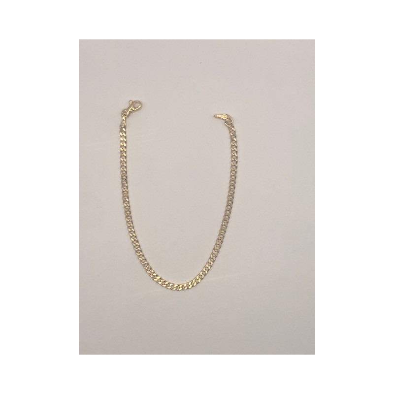 Pulsera de ORO 18 KTS, modelo barbada