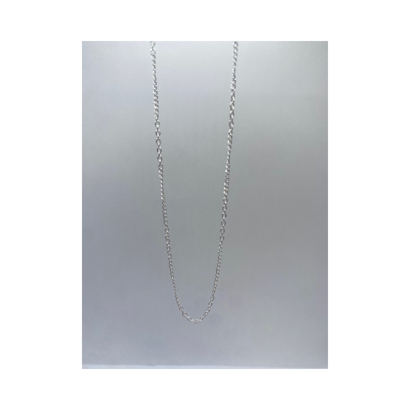 Cadena de plata de ley de 925 m/m de 45 cms de largo.