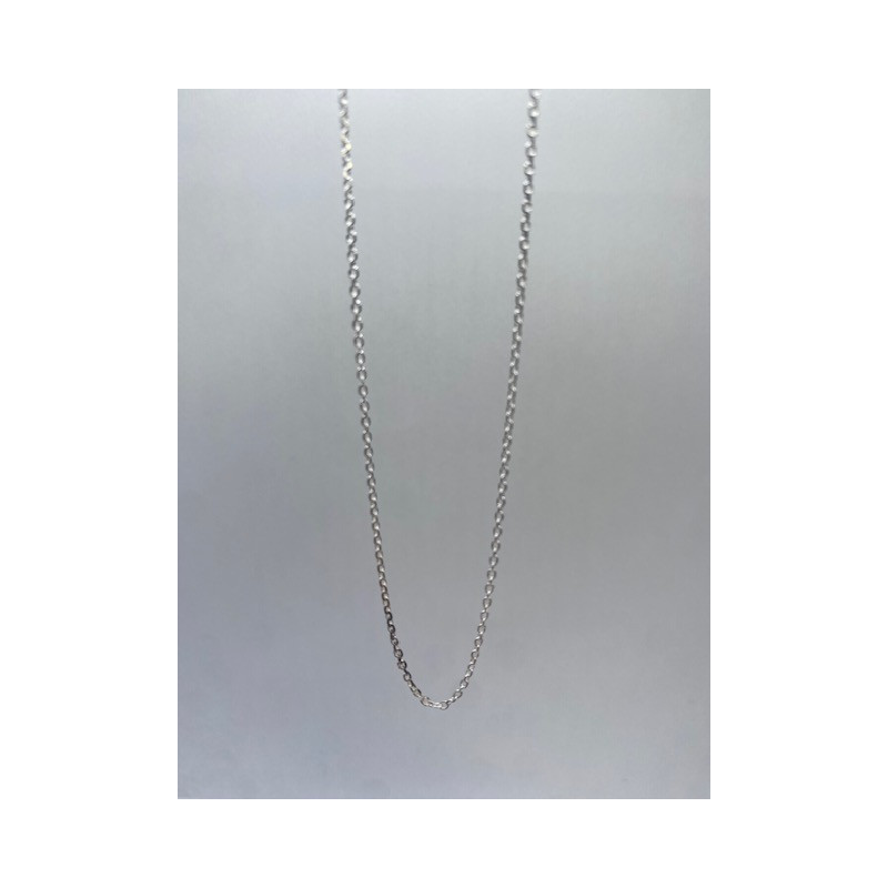 Cadena de plata de ley de 925 m/m de 45 cms de largo.
