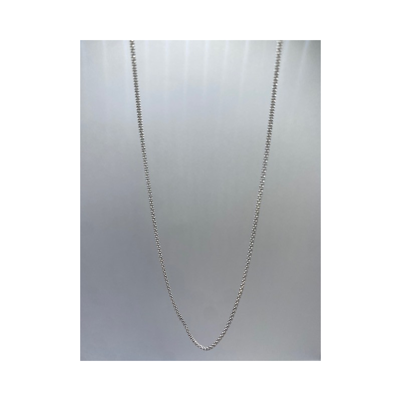 Cadena de plata de ley de 925 m/m de 45 cms de largo.