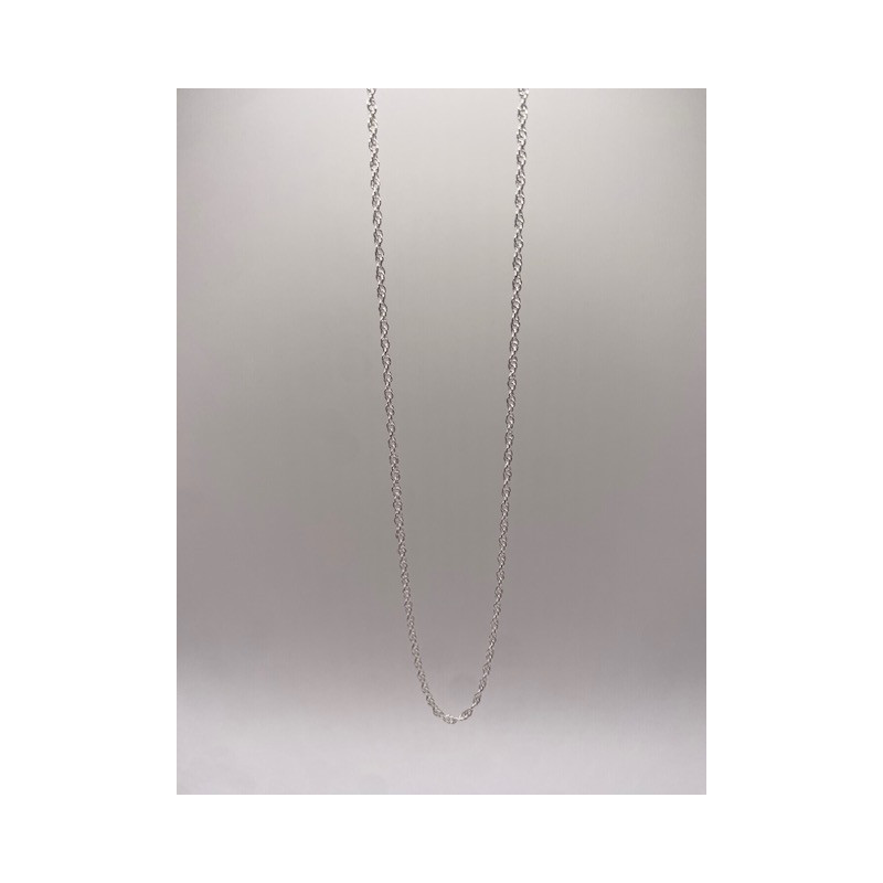 Cadena de plata de ley de 925 m/m de 40 cms de largo.