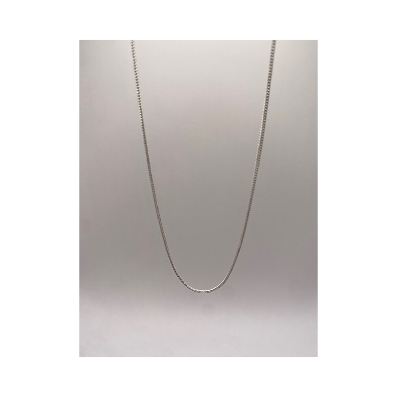 Cadena de plata de ley de 925 m/m de 45 cms de largo.