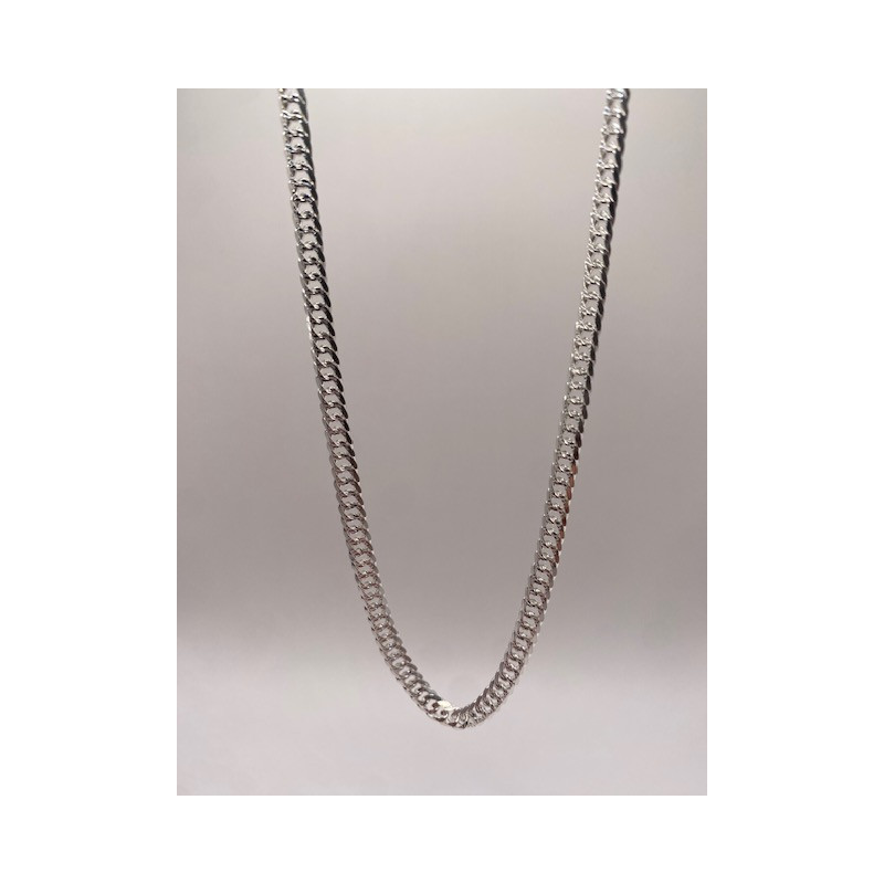 Cadena de plata de ley de 925 m/m de 60 cms de largo.