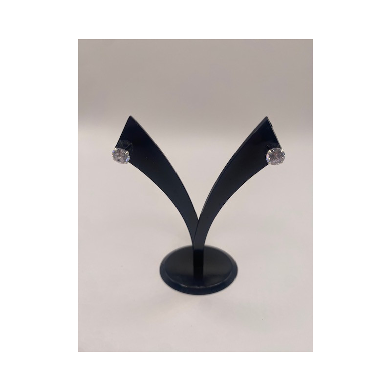 Pendientes de PLATA DE LEY de 925 m/m con circonita.