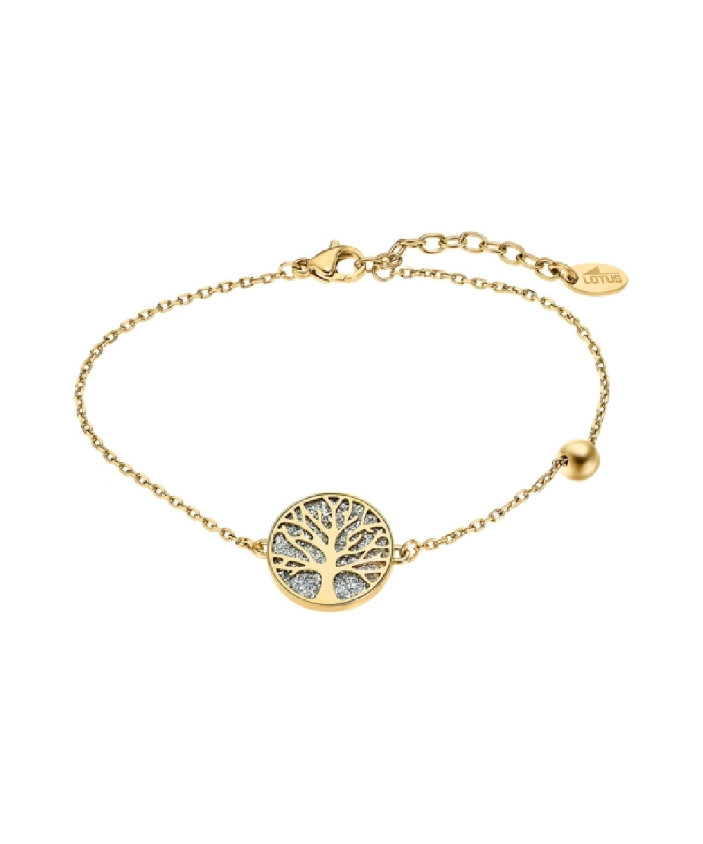 PULSERA ÁRBOL DE LA VIDA LOTUS STYLE TREE OF LIFE LS2225-2/5 ACERO INOXIDABLE 316L, MUJER