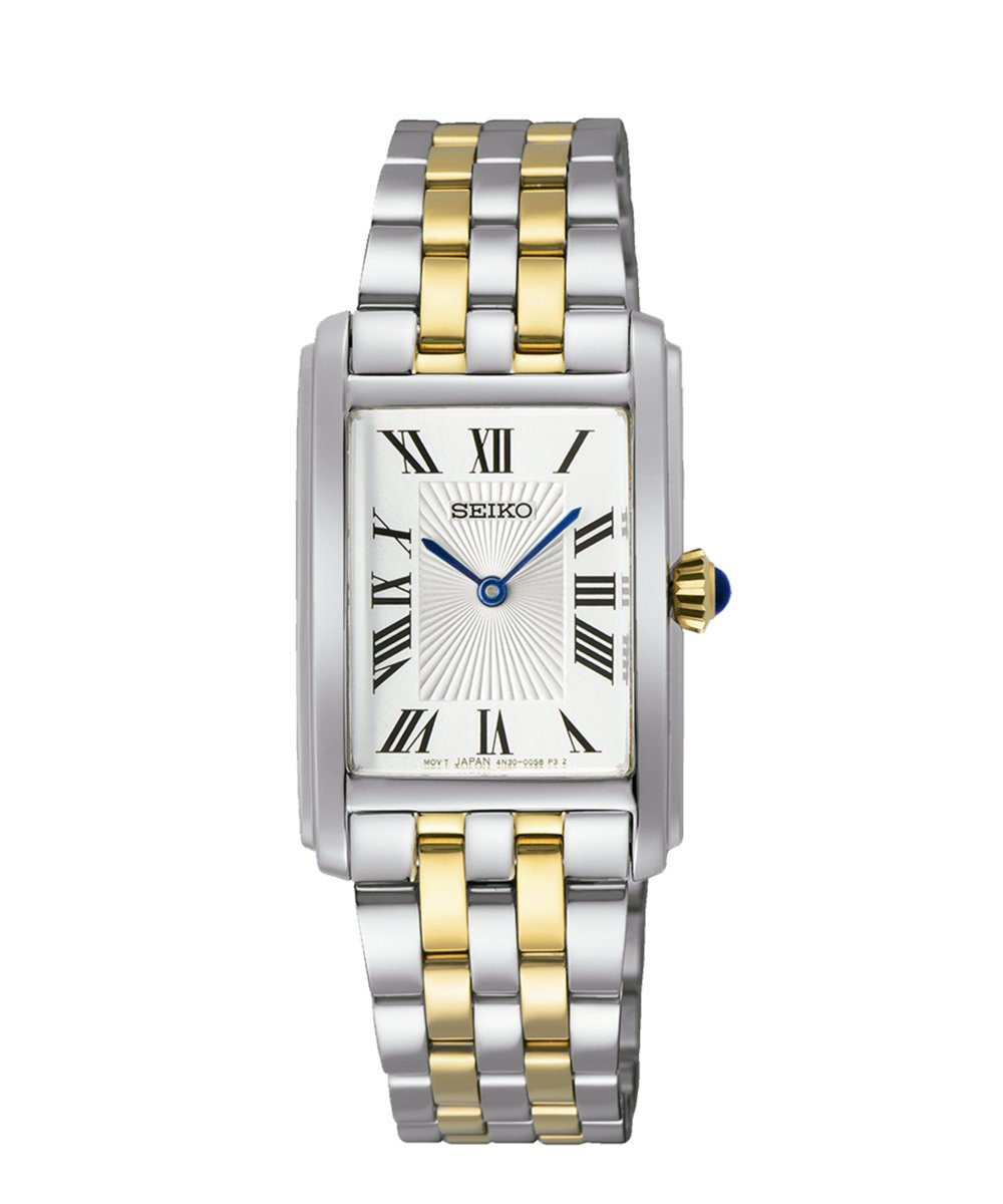 Reloj SEIKO SWR87P1, de señora, caja y pulsera de acero combinado