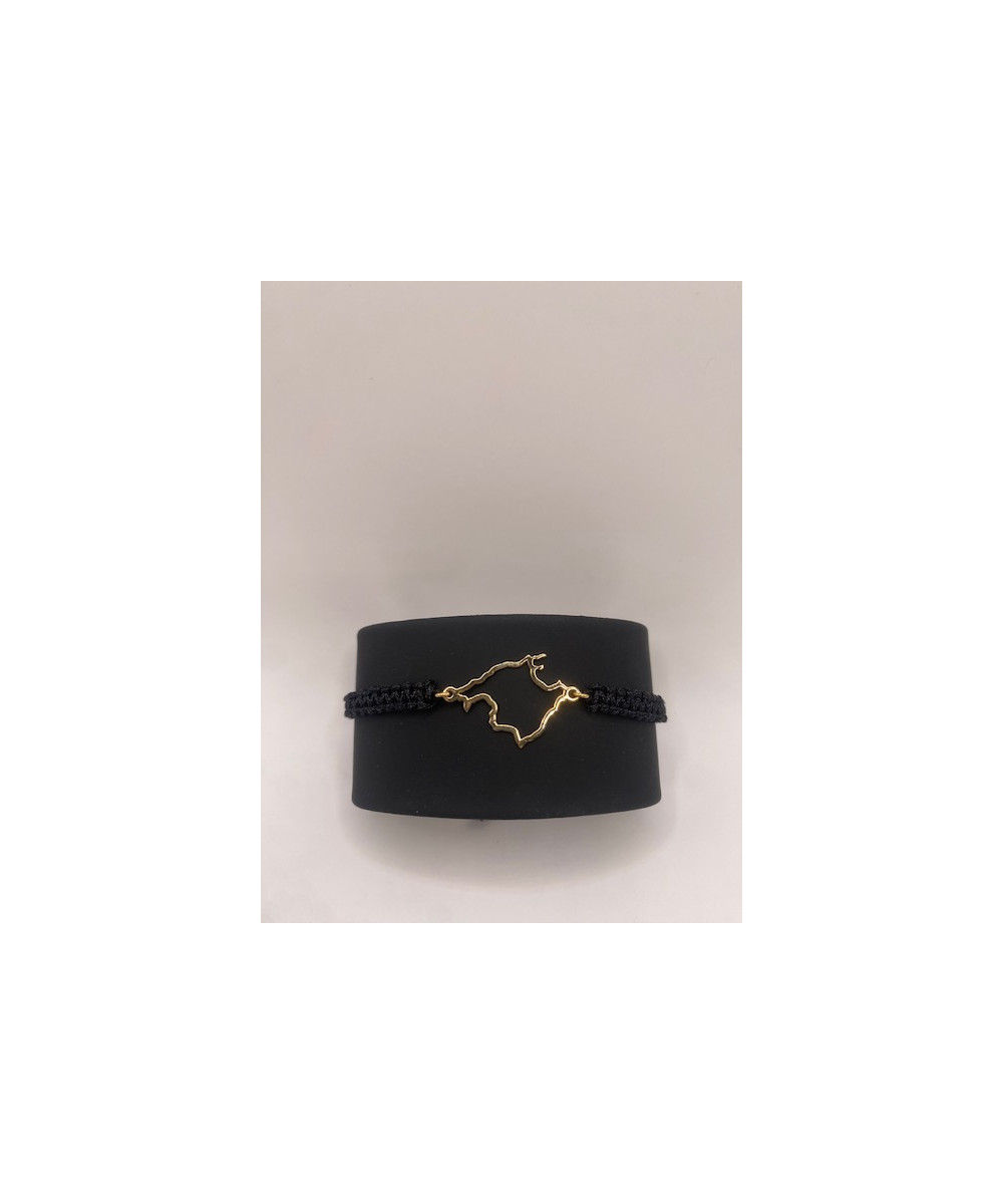 Pulsera de ORO 18 kts, 750 m/m de la Isla de Mallorca, modelo silueta