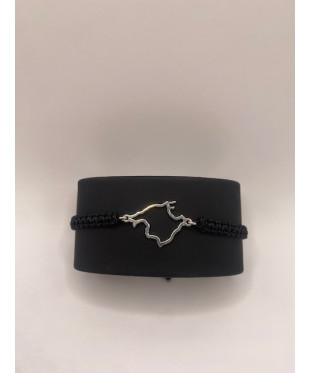 Pulsera de plata de ley de...