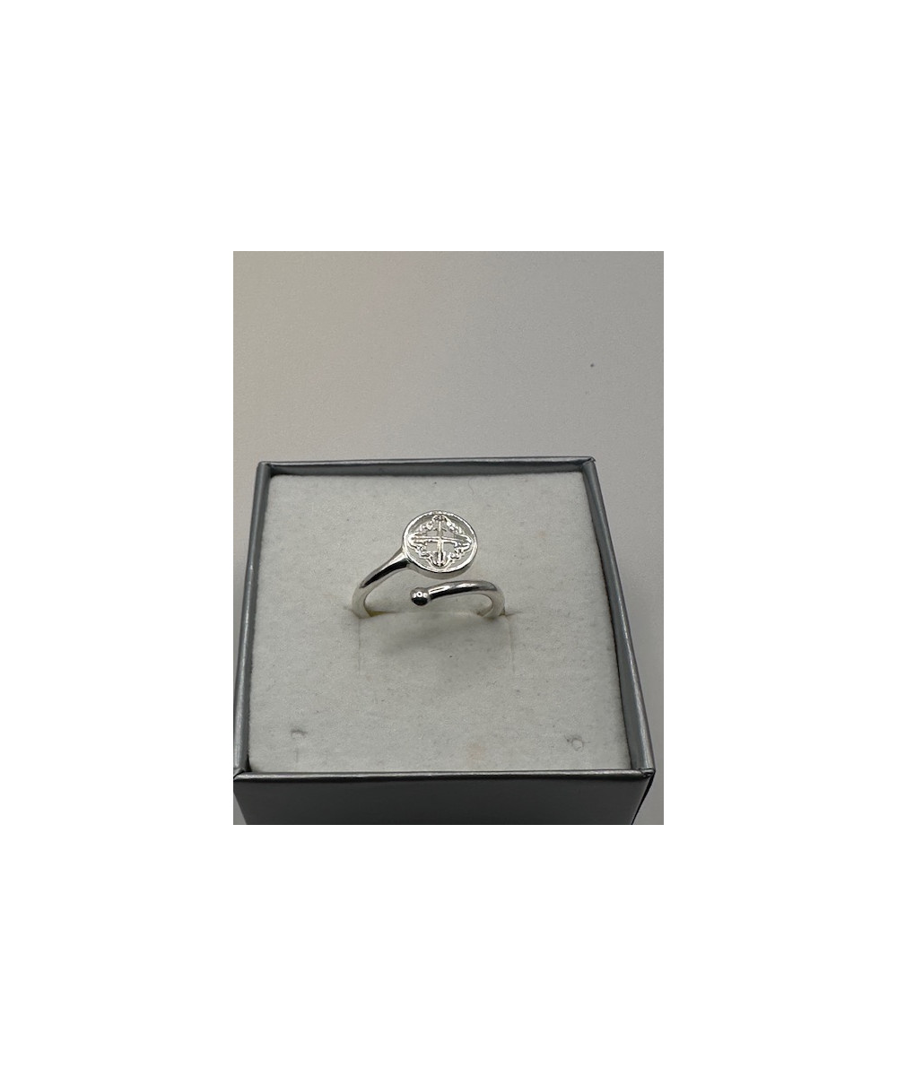 Anillo de plata de ley de 925 m/m, con cruz Mallorquina.
