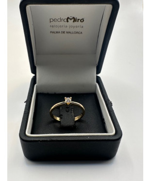 Anillo de oro amarillo de...