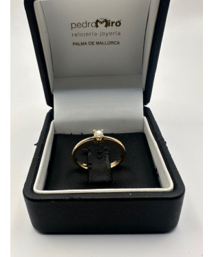 Anillo de oro amarillo de...