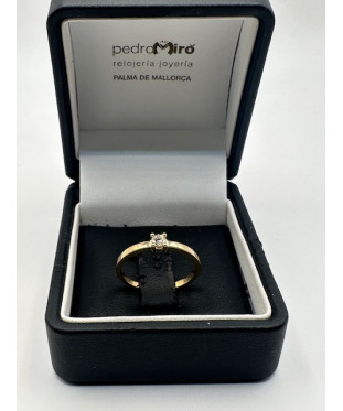 Anillo de oro amarillo de...