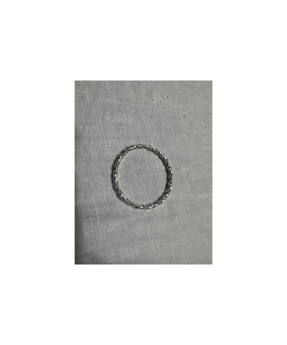 Aro de PLATA DE LEY DE 925 m/m entorsillado mallorquín