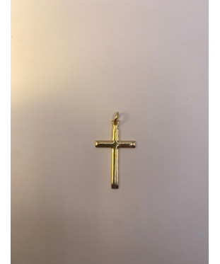 Cruz de ORO amarillo de 18...