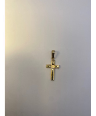 Cruz de ORO amarillo de 18...