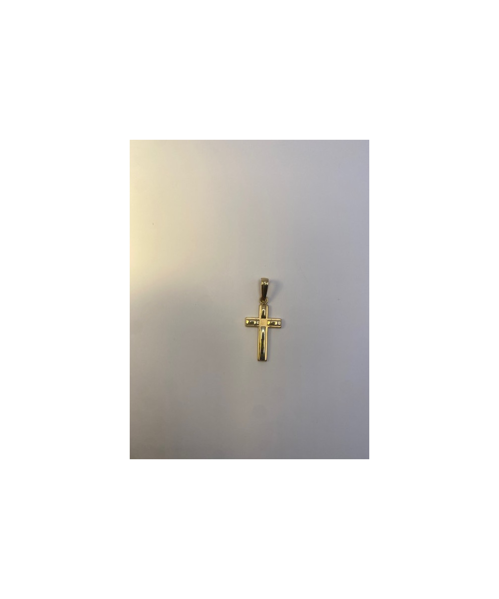 Cruz de ORO amarillo de 18 KTS, 750 m/m, con Cristo