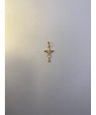Cruz de ORO amarillo de 18...