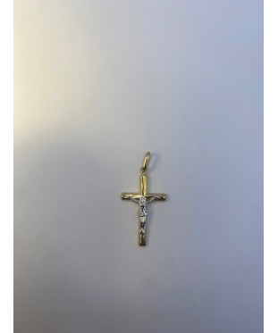Cruz de ORO amarillo de 18...