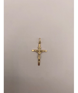 Cruz de ORO amarillo de 18...