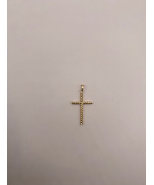 Cruz de ORO amarillo de 18...