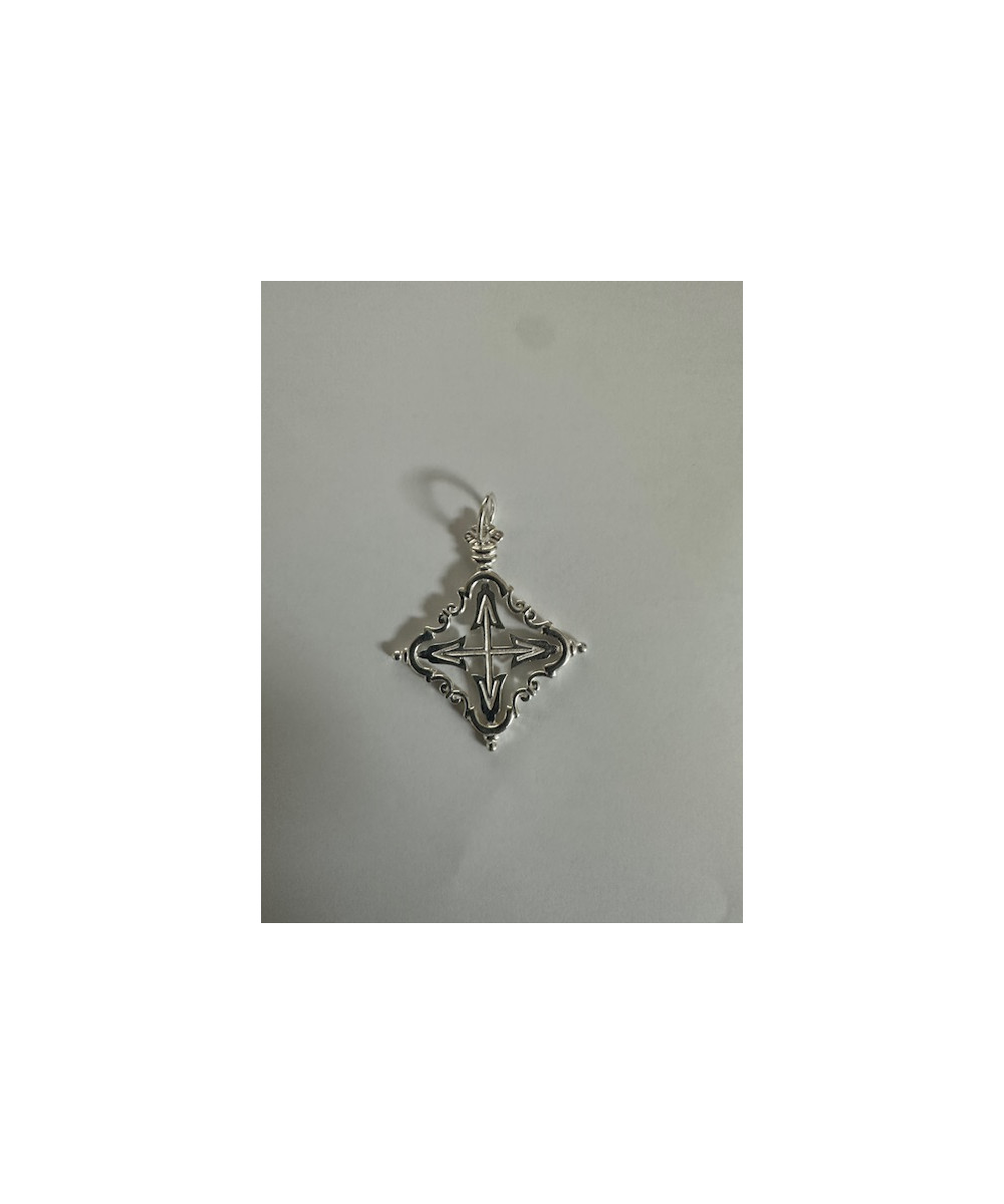 Cruz de Plata mallorquina, de ley de 925 m/m, tamaño grande.