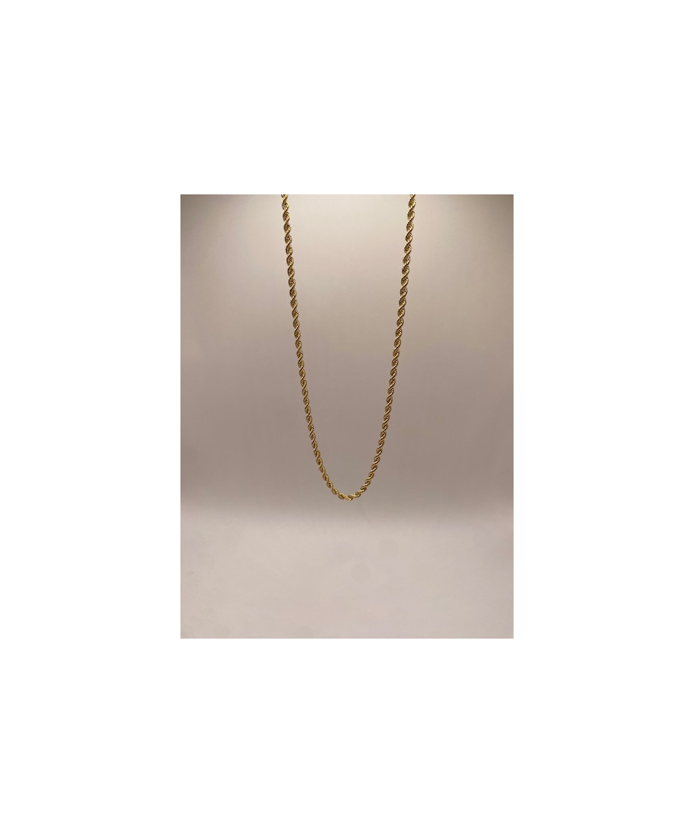 Collar de oro amarillo, de 18 kts, de 60 cms de largo