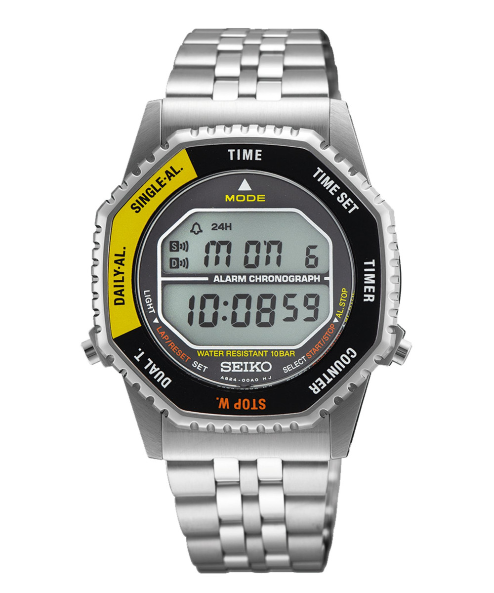 Reloj Seiko Neo Sport Digital Rotocall Gris y Azul 37mm SMGG17P1
