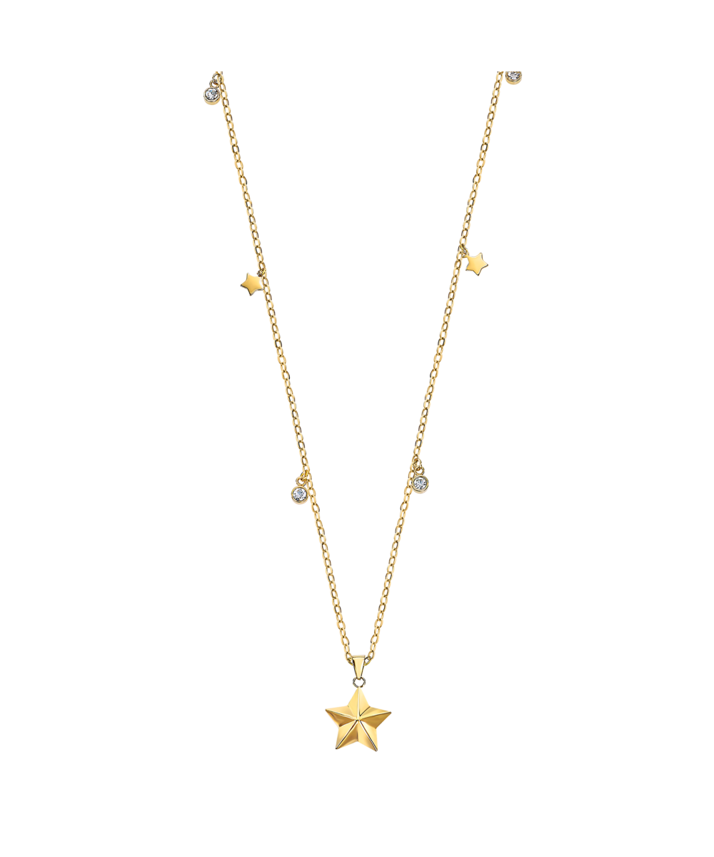 Collar de Lotus Style LS2599-1/2 de acero chapado en oro