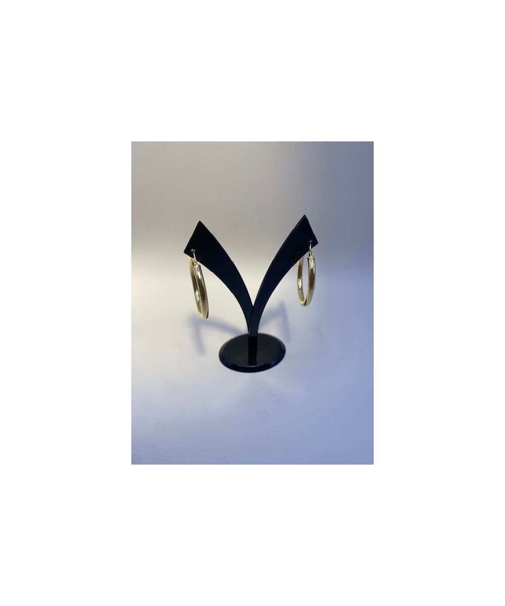 Pendientes de plata de ley de 925 m/m chapados en oro.