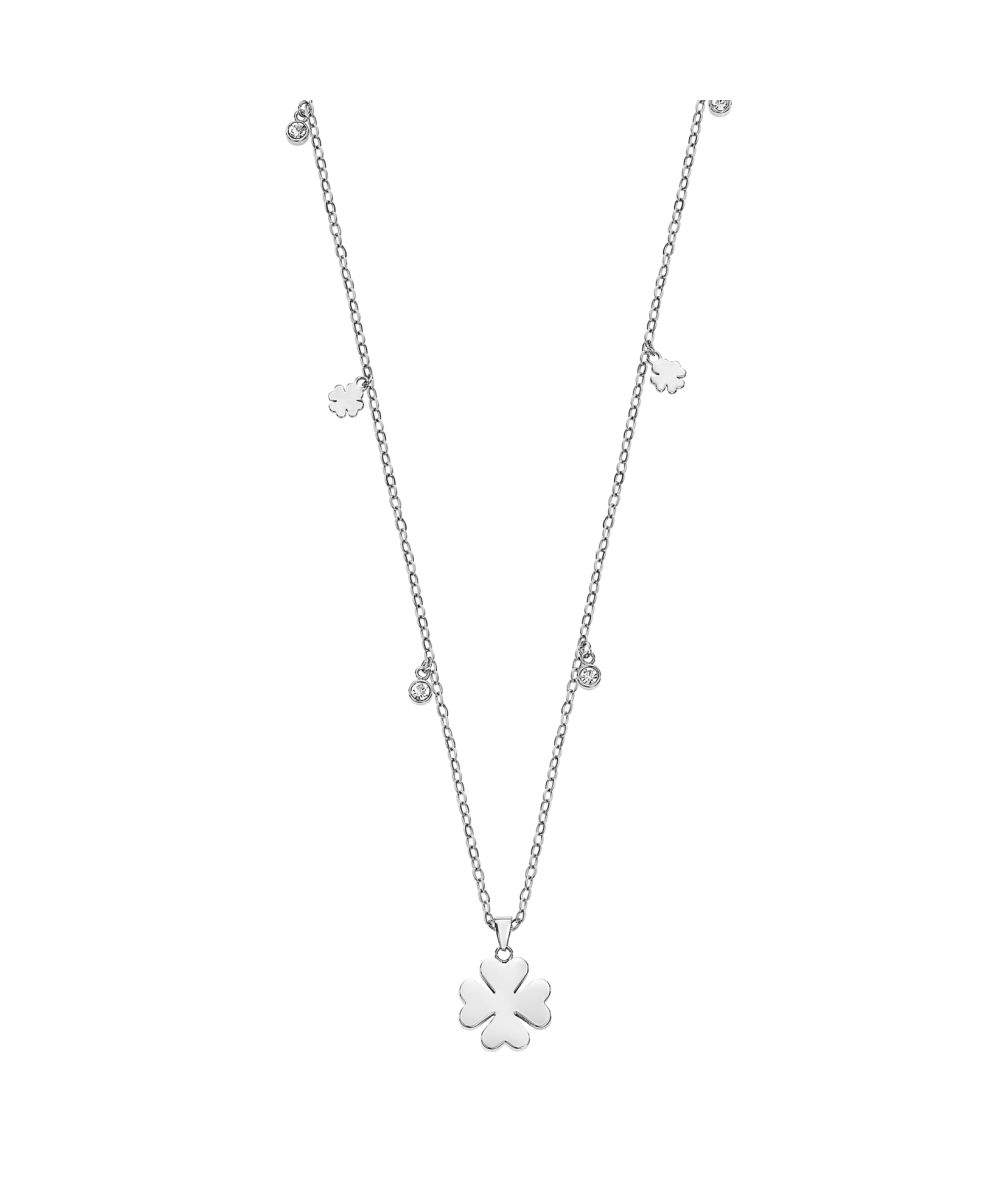 Collar de LOTUS STYLE  LS2601-1/1  de acero, con colgante, y circonitas.