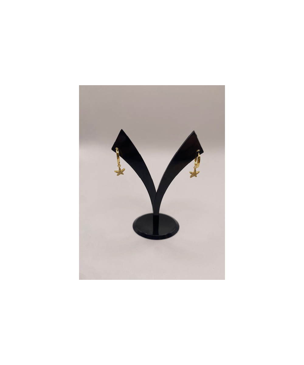 Pendientes de PLATA DE LEY de 925 m/m,  chapados en oro