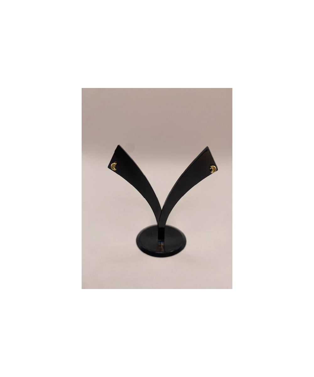 Pendientes de ORO 18 kts, 750 m/m, con forma de luna