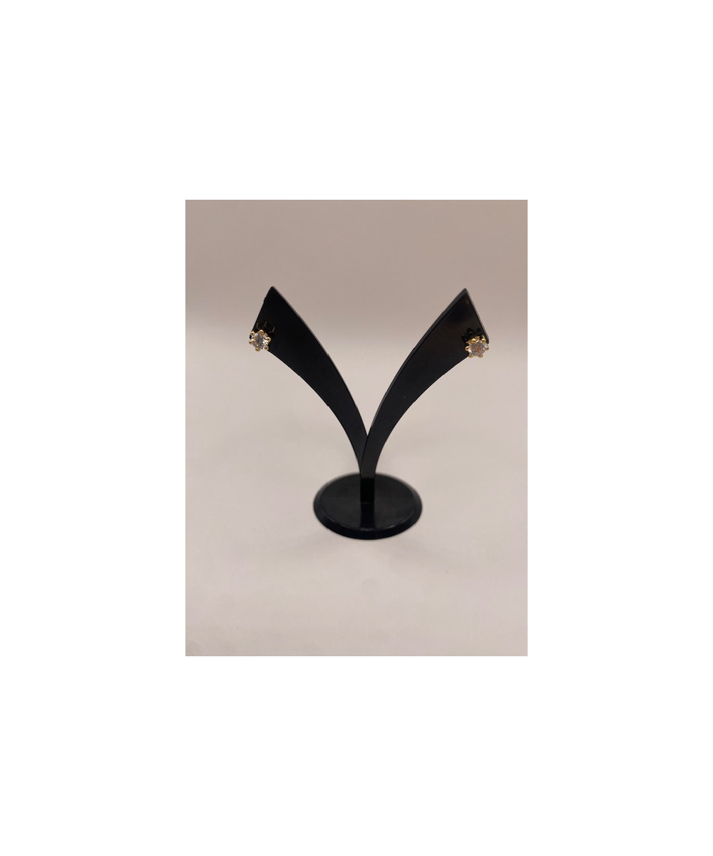 Pendientes de ORO 18 kts, 750 m/m, con circonitas