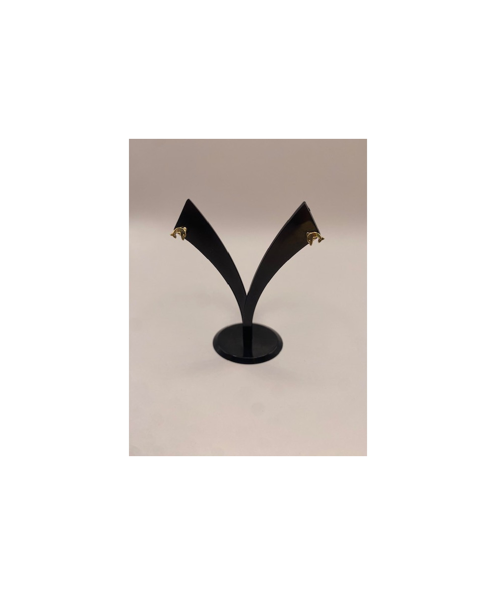 Pendientes de ORO 18 kts, 750 m/m, con forma de delfín