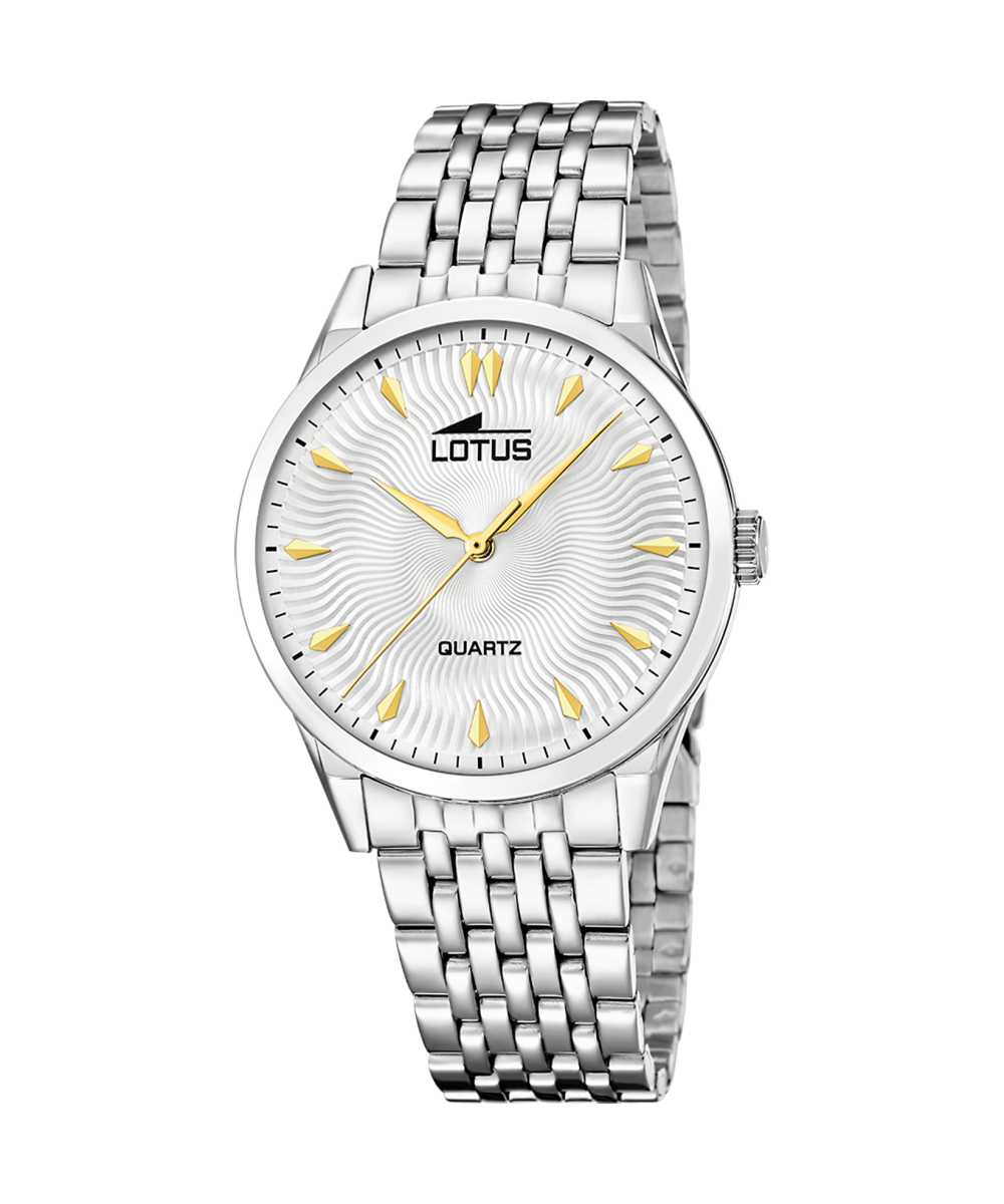 RELOJ LOTUS CLASSIC STEEL 19056/1 PLATEADO CORREA DE ACERO INOXIDABLE, HOMBRE