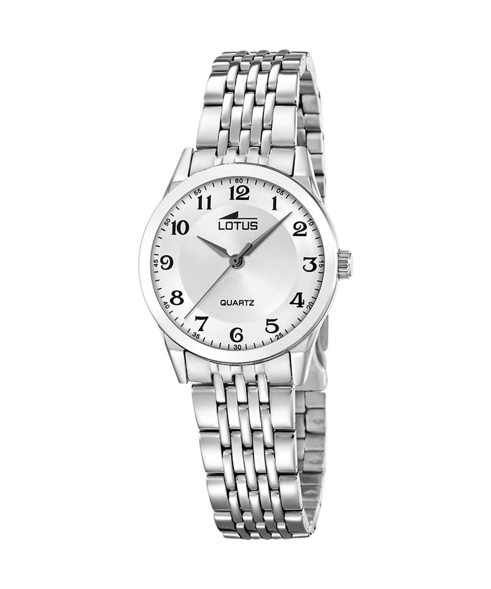 RELOJ LOTUS CLASSIC STEEL 19058/1 PLATEADO CORREA DE ACERO INOXIDABLE, MUJER