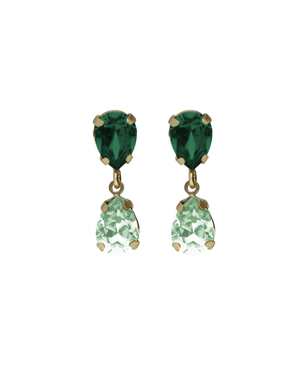 Pendientes de plata de ley de 925 m/m de Victoria Cruz, con circonita