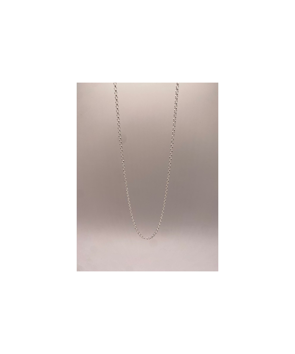 Cadena de plata de ley, de  925 m/m, de 70 cms de largo.