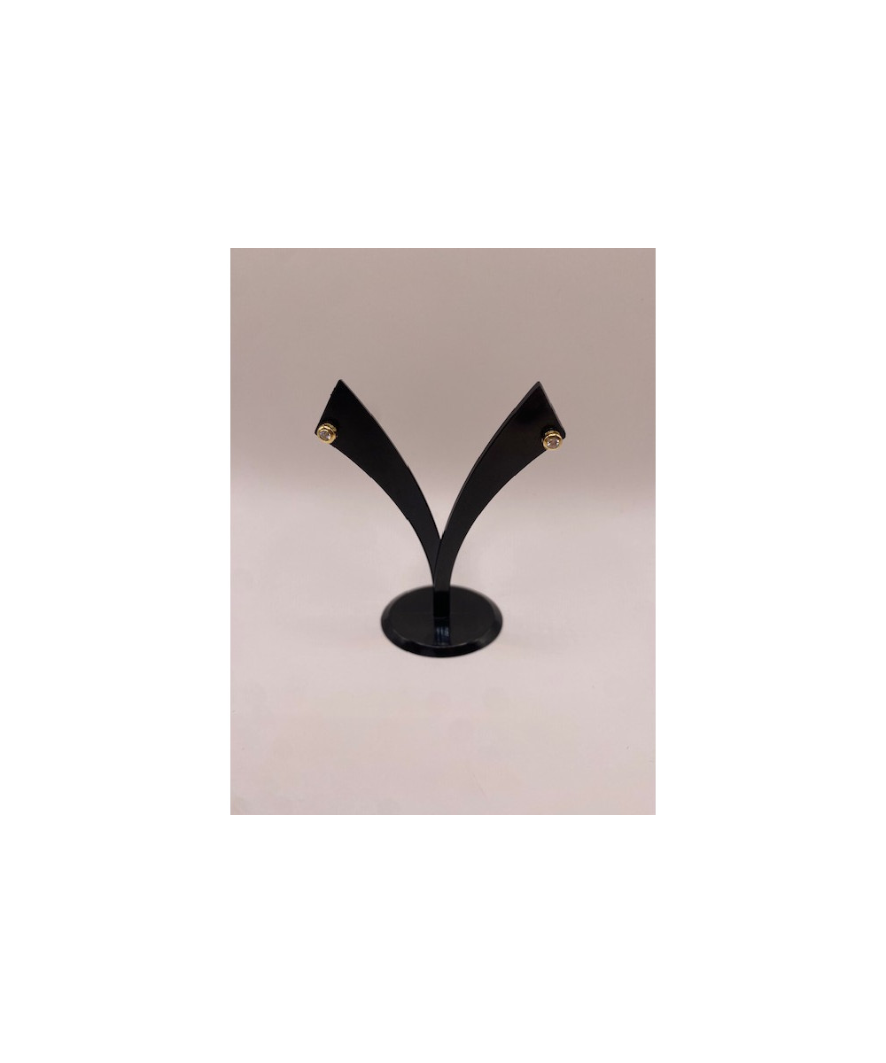 Pendientes de ORO 18 KTS, con circonita.