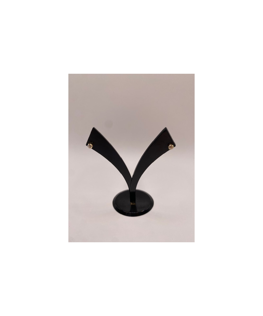 Pendientes de ORO 18 KTS, con forma de flor