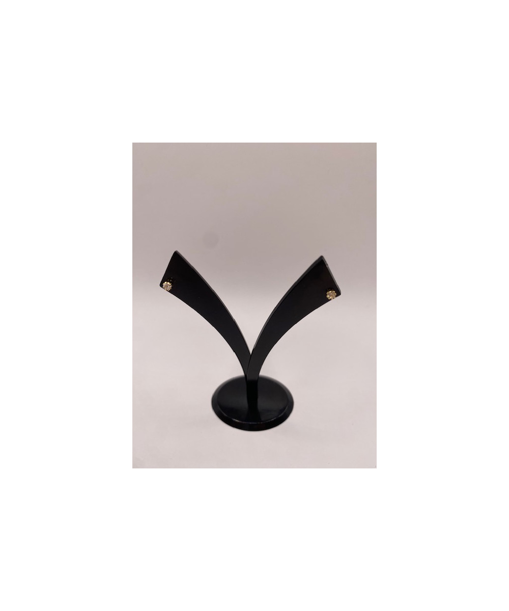 Pendientes de ORO 18 KTS, con circonita