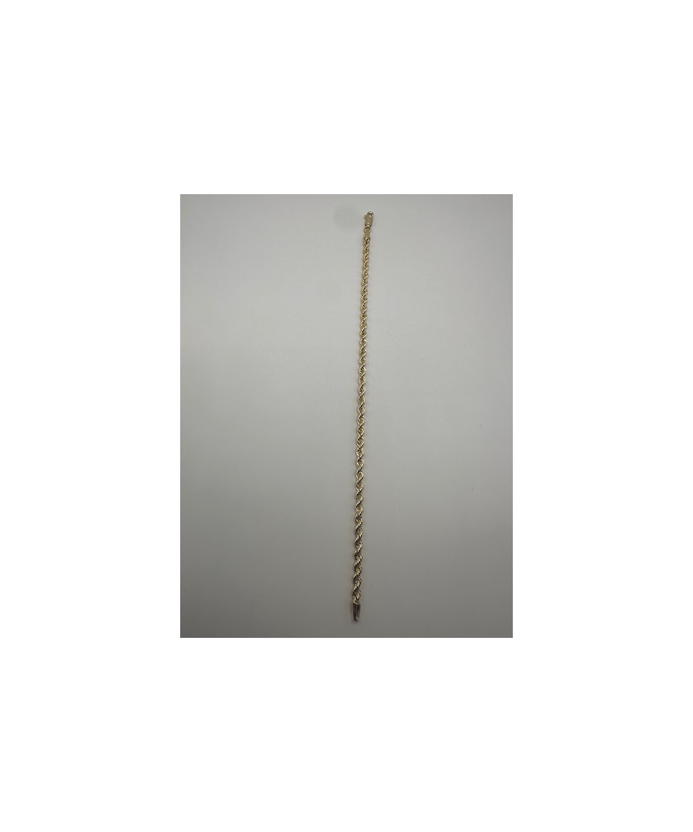 Pulsera de ORO 18 KTS. modelo cordón salomónico.